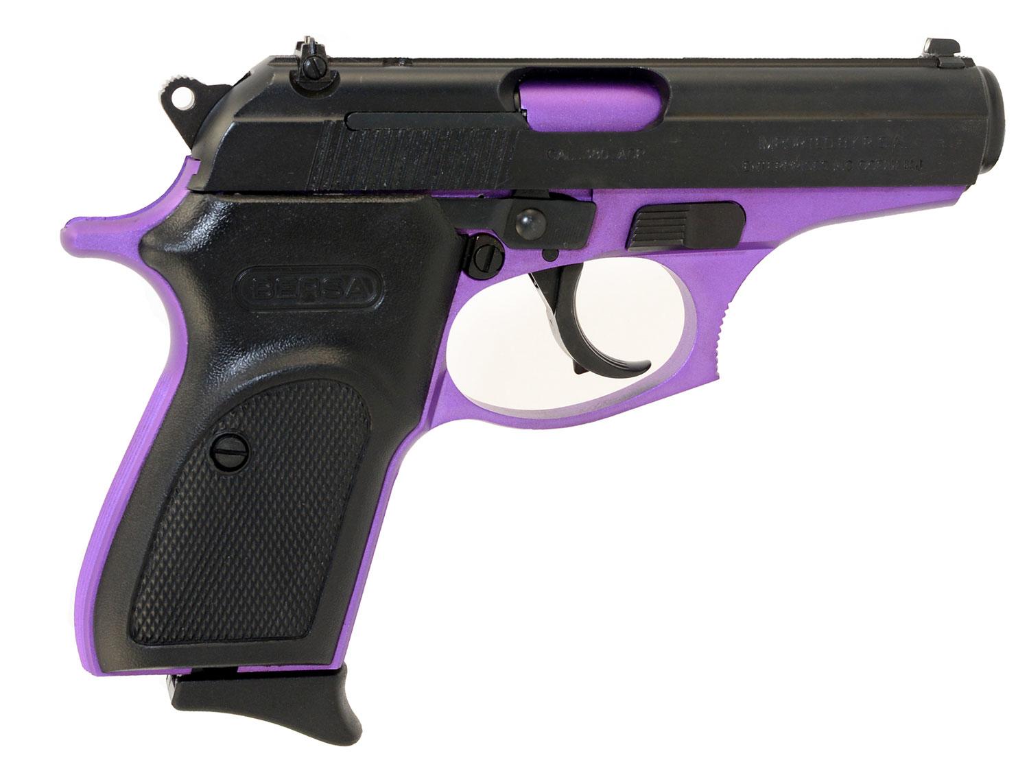 Buy Bersa Thunder 380 Pistol T380PRP8, 380 Automatic Colt Pistol ACP, 3.5″, Black Polymer Grips, Purple Finish, 8 Rds Online » Bersa Guns -...