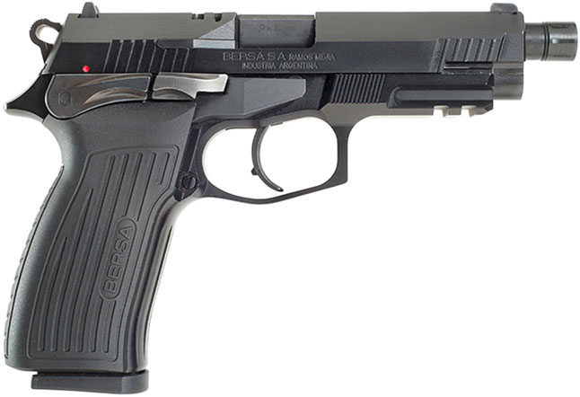 Buy Bersa Thunder Pro Pistol TPR9MX, 9mm Luger, 5" Threaded, Black Polymer Grips, Black Finish, 17 Rds Online » Bersa Guns