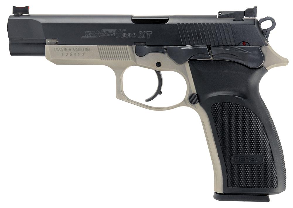 Buy Bersa Thunder Single/Double Action Pistol T9PXT, 9mm, 4.9", Black Polymer Grips, Black Cerakote Finish, 10 Rds Online » Bersa Guns