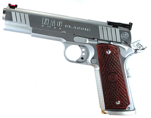 Buy MetroArms 1911 Classic Pistol M19CL45B, 45 ACP, 5 in, Aluminum w/MAC logo Grip, Stainless Finish, 8 Rd Online » Bersa Guns